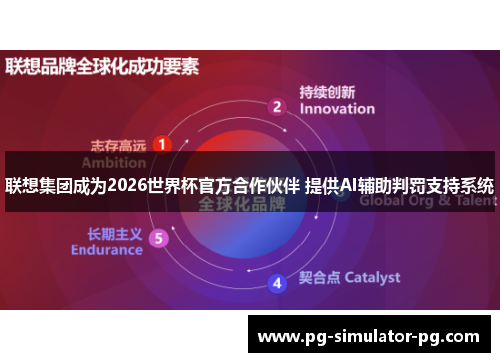 联想集团成为2026世界杯官方合作伙伴 提供AI辅助判罚支持系统